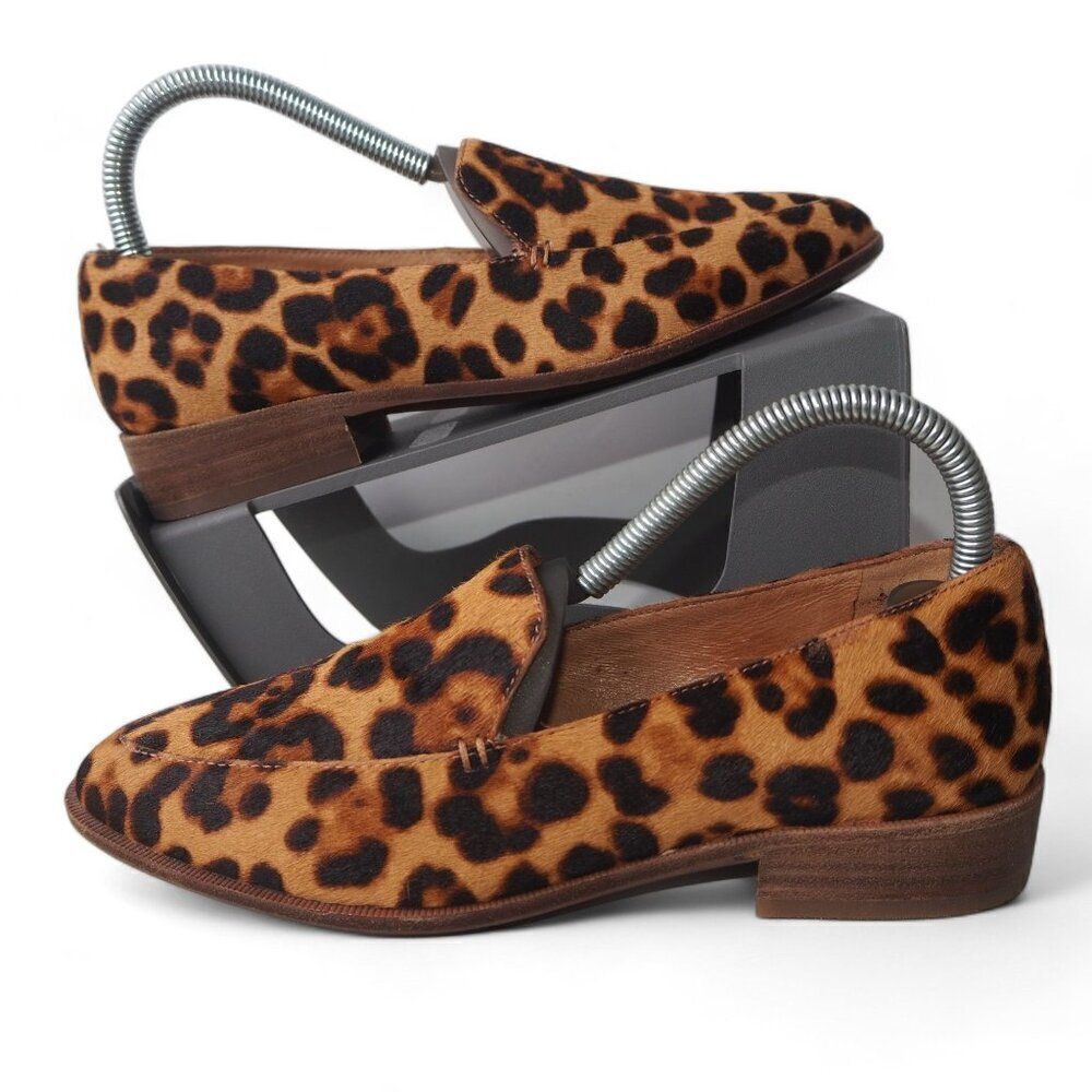 Madewell The Frances Leopard Print‎ Calf Hair Loafers Women's 7